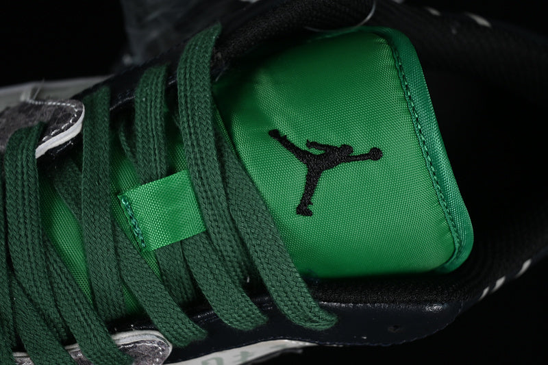 Nike Air Jordan 1 Low Cny Black Lucky Green White Sneakers