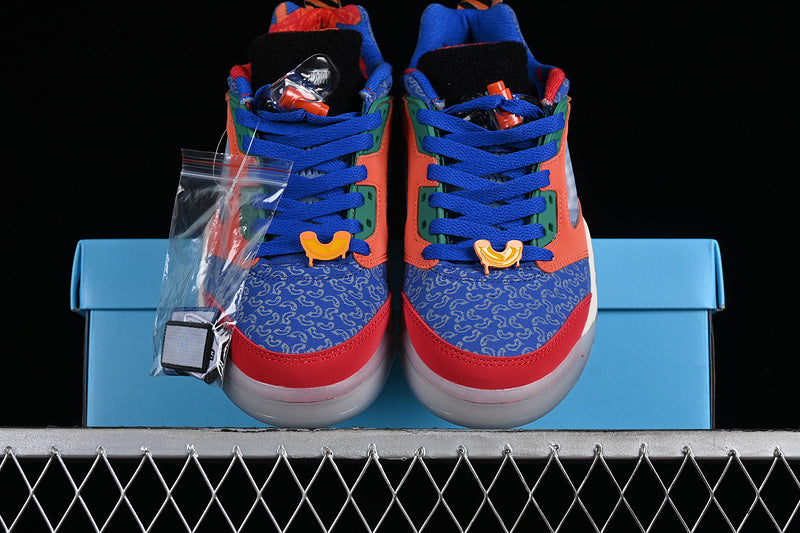 Nike Air Jordan 5 Low Doernbecher Hyper Royal Safety Orange University Red Sneakers