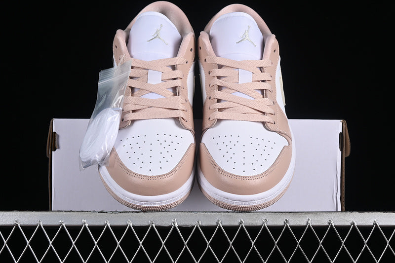 Nike Air Jordan 1 Low White Particle Beige Sneakers