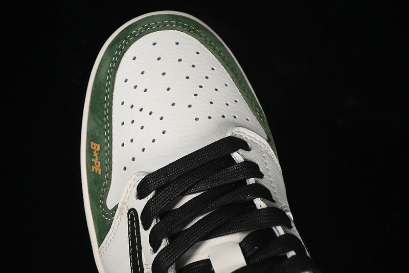 Nike Air Jordan 1 Low Bape Travis Scott Fragment Design OG SP Black White Green Sneakers