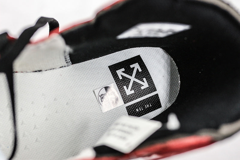Nike Air Jordan Retro 1 Off-White Red White Sneakers