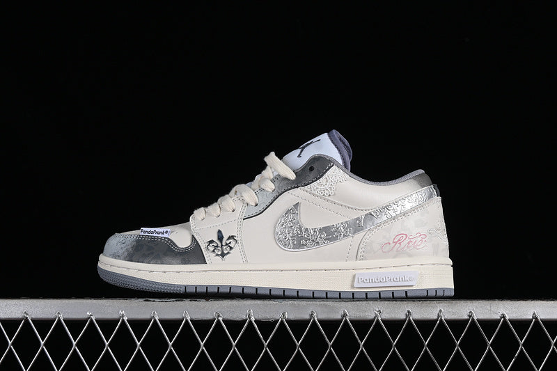 Nike Air Jordan 1 Low Vintage Grey Stealth White Sneakers