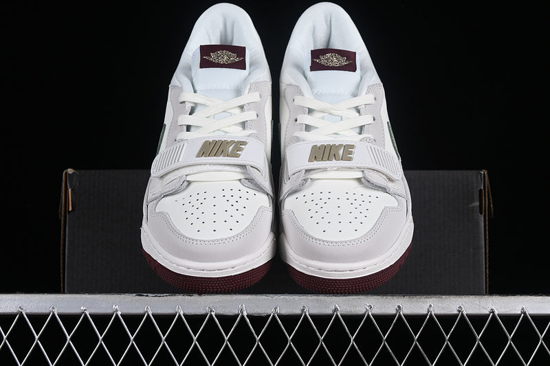 Nike Air Jordan Legacy 312 Year Of The Dragon Sail Metallic Grain Oil Green Grey White Sneakers