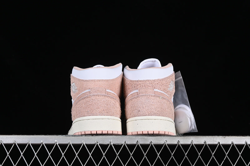 Nike Air Jordan 1 Mid White Sail Legend Pink Sneakers