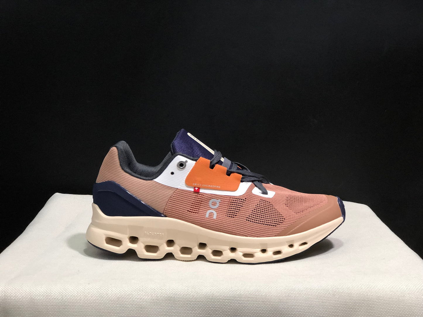 On Running Cloudstratus Breathable Support Running Shoes Reddish Brown