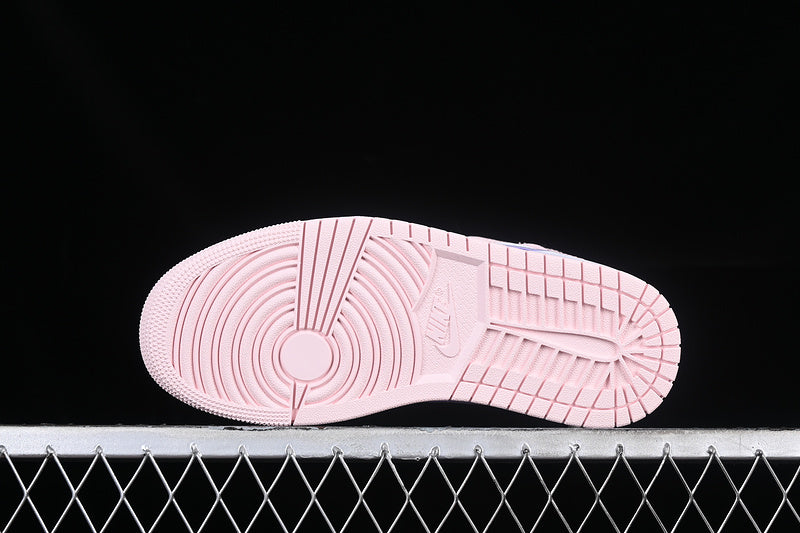 Nike Air Jordan 1 Mid Pink White Sneakers