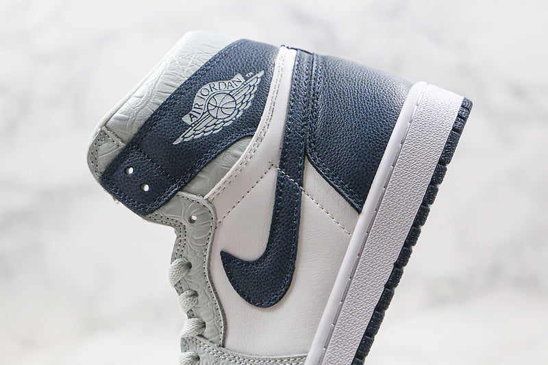 Nike Air Jordan 1 Retro Gray Navy Sneakers