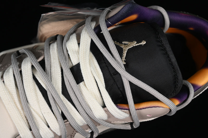 Nike Air Jordan 1 Low White Cream Grey Sneakers