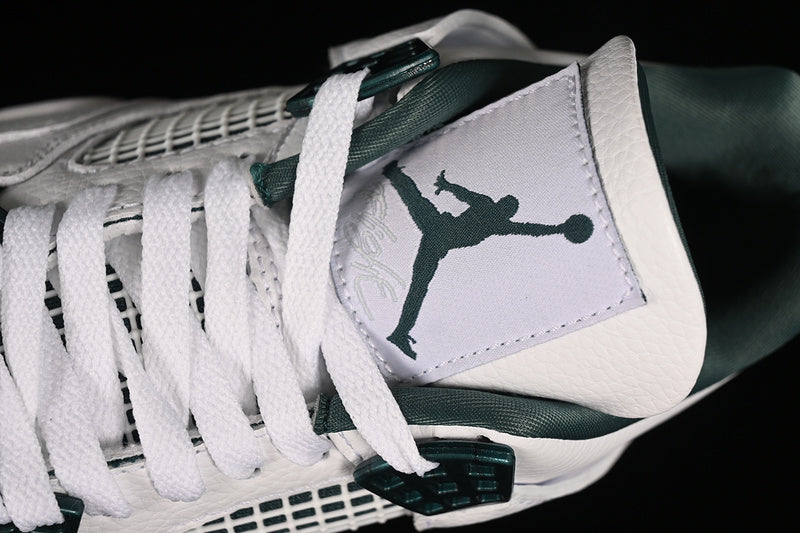 Nike Air Jordan 4 Retro Oxidized Green White Sneakers