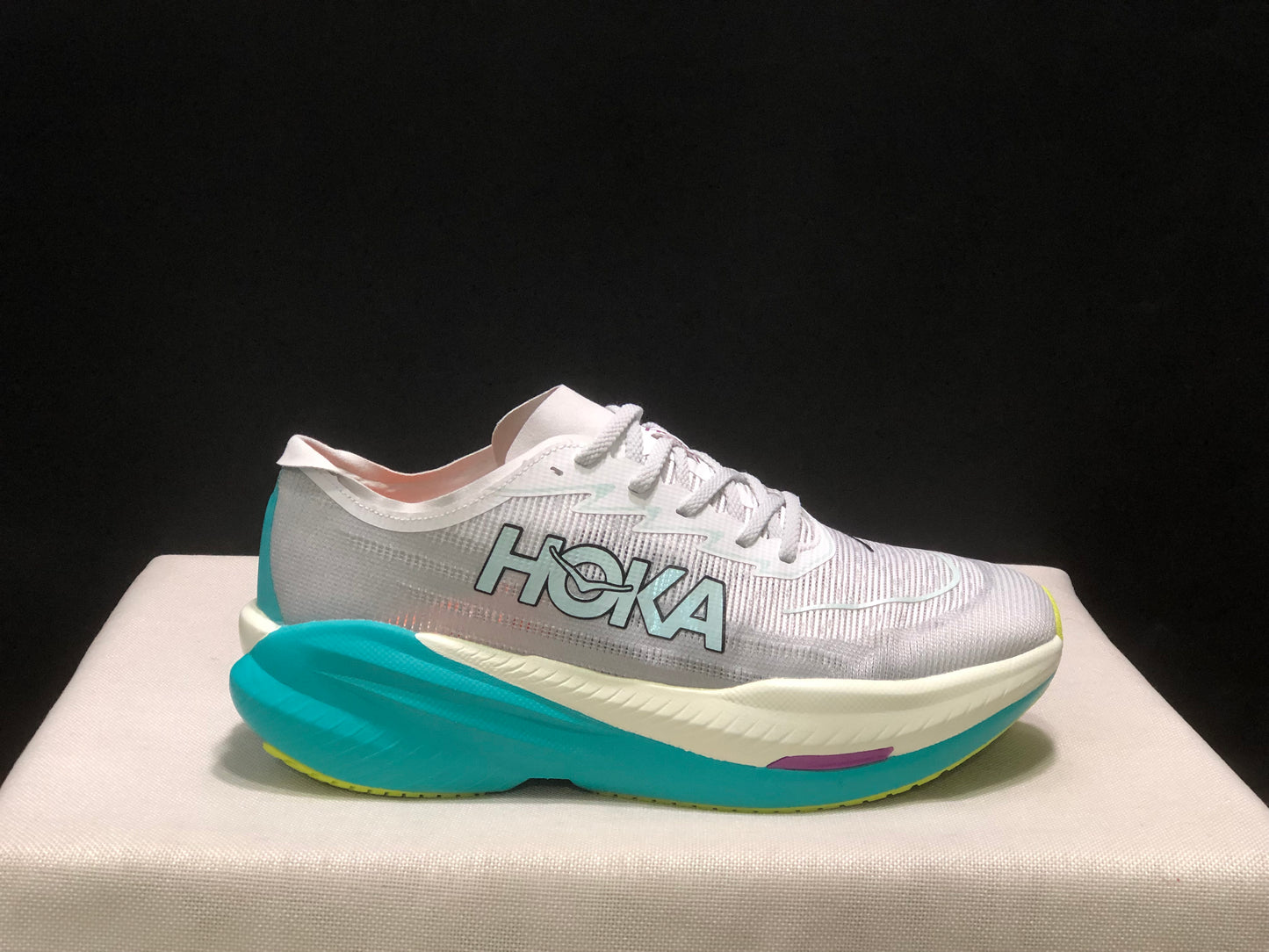Hoka One One Mach X 2 Low-top Running Shoes Sneakers White/Teal