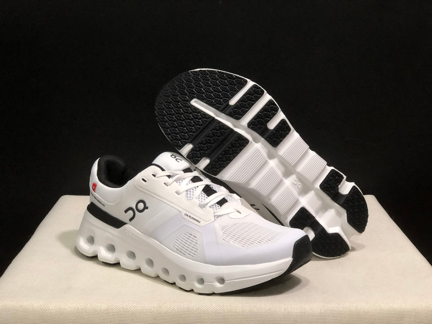 On Running Cloudrunner 2 Mesh Breathable Running Shoes White/Black