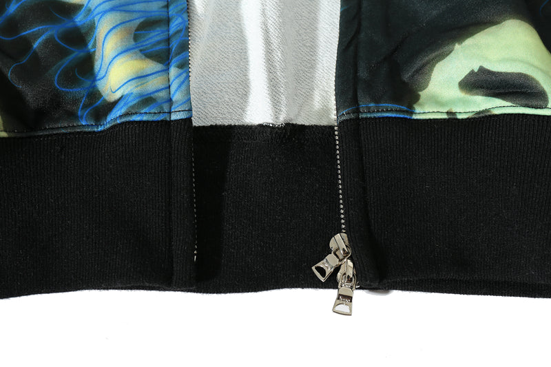 A Bathing Ape BAPE Ape-Man Head Storm Hoodie Black