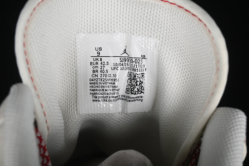 Nike Air Jordan 1 Low Red White Casual Sports Shoes