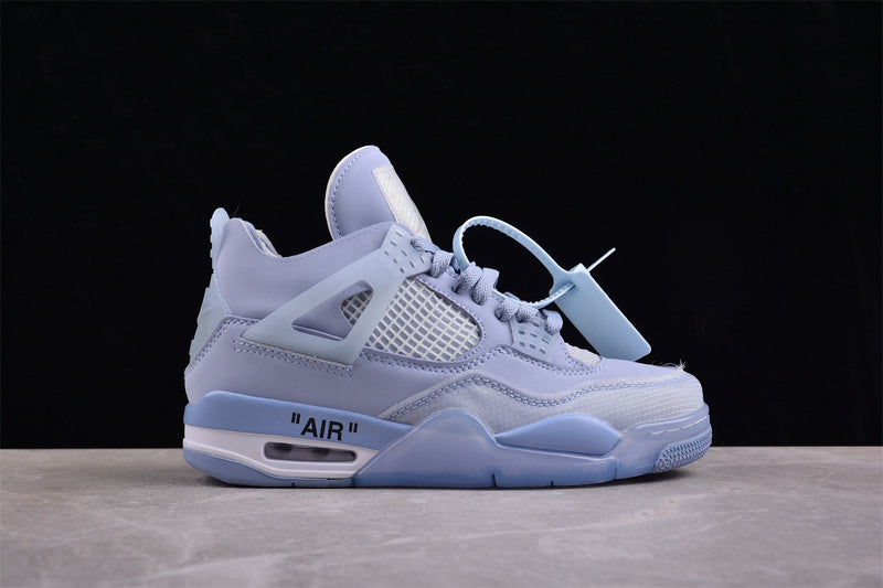 Nike Air Jordan 4 Retro Grey Blue Sneakers