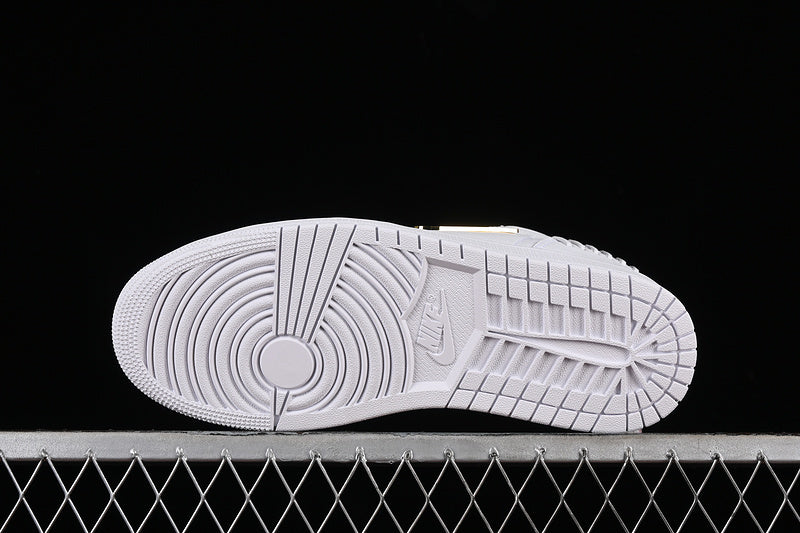 Nike Air Jordan 1 Low Method Of Make Metallic Gold White Sneakers
