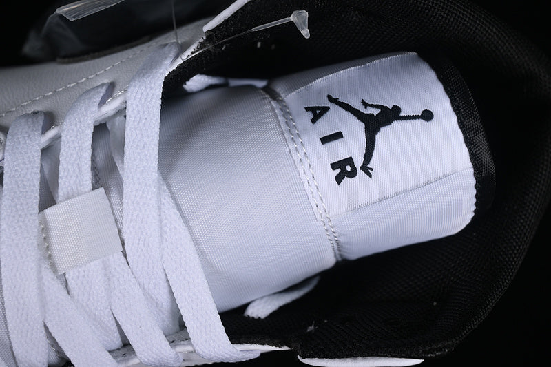 Nike Air Jordan 1 Mid Black Sole White Sneakers