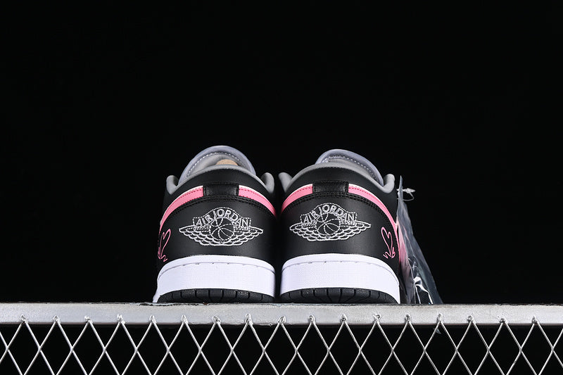 Nike Air Jordan 1 Low Pink Black Sneakers