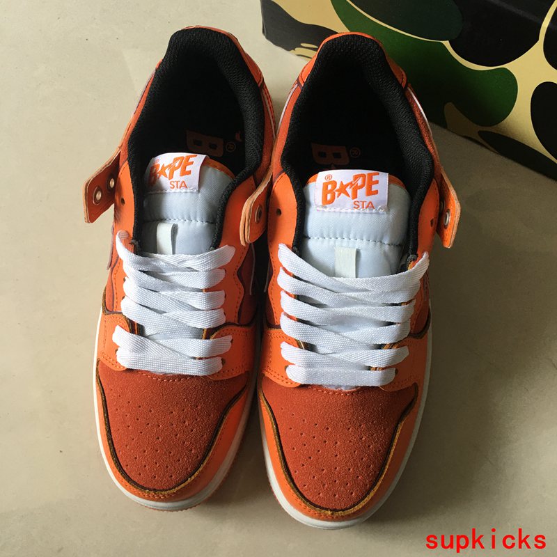 A Bathing Ape Bape SK8 Sta Orange Brown