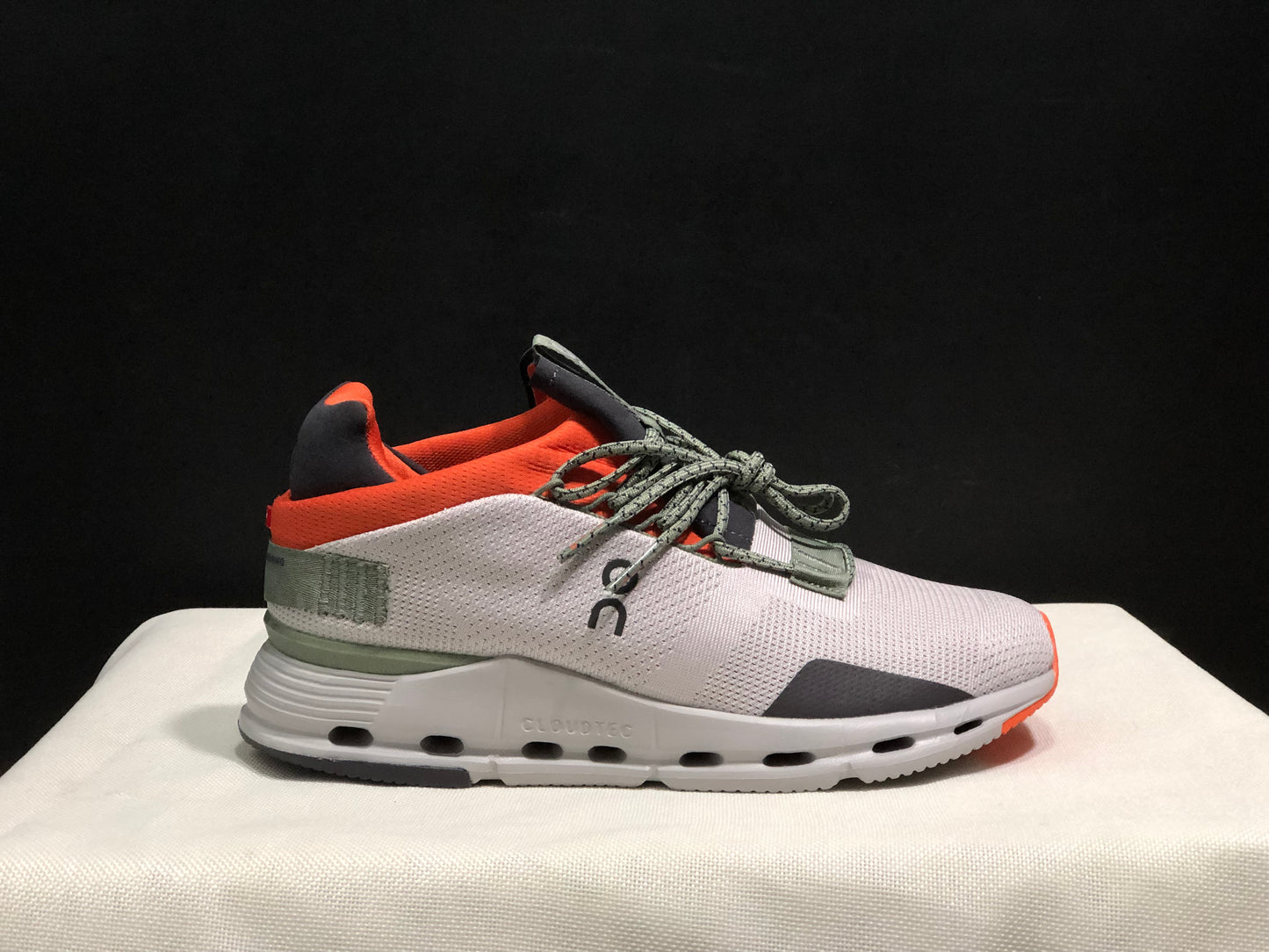 On Running Cloudnova Lightweight Sports Casual Shoes Silver/Orange