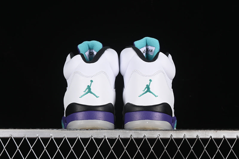 Nike Air Jordan 5 Retro Grape White New Emerald-Grp Sneakers
