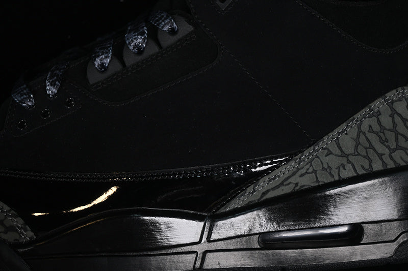 Nike Air Jordan 3 Retro Black Cement Pure Black Sneakers