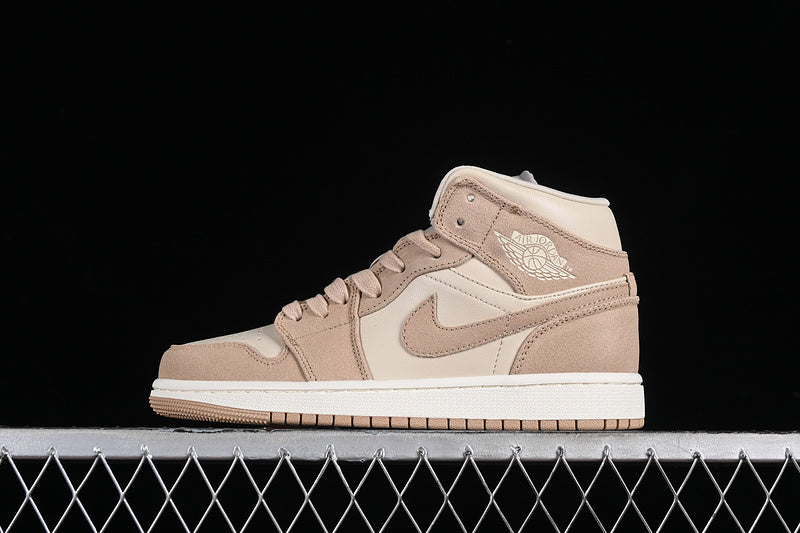 Nike Air Jordan 1 Mid Legend Light Brown Sail Sneakers
