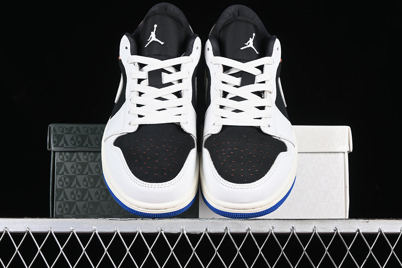 Nike Air Jordan 1 Low Quai 54 Off Noir Summit White Burn Sunrise Sail Sneakers
