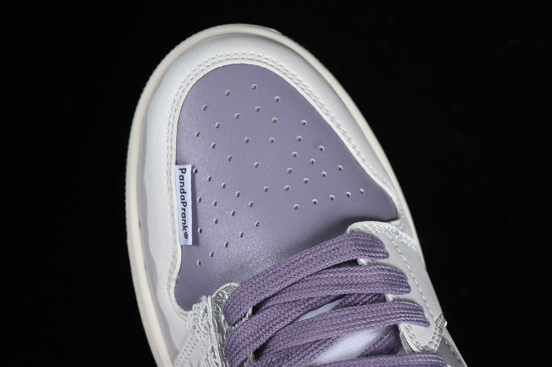 Nike Air Jordan 1 Low Vintage Grey Stealth White Purple Sail Sneakers