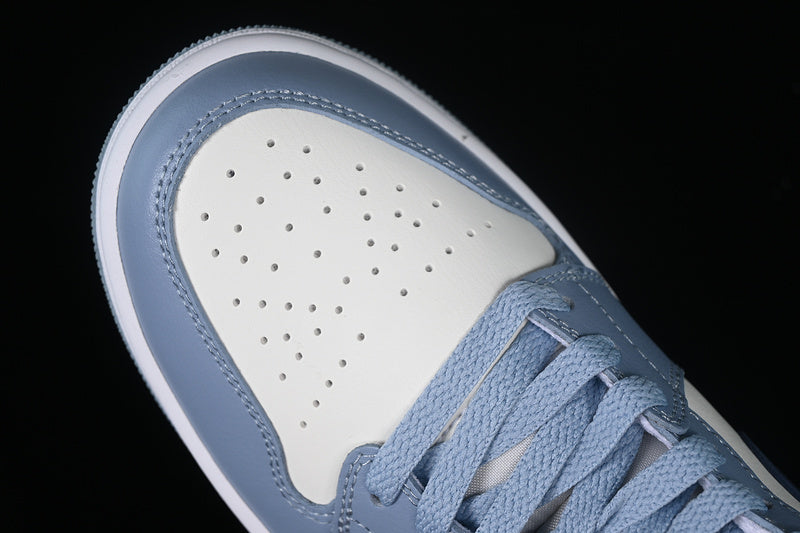 Nike Air Jordan 1 Mid White Blue Sneakers