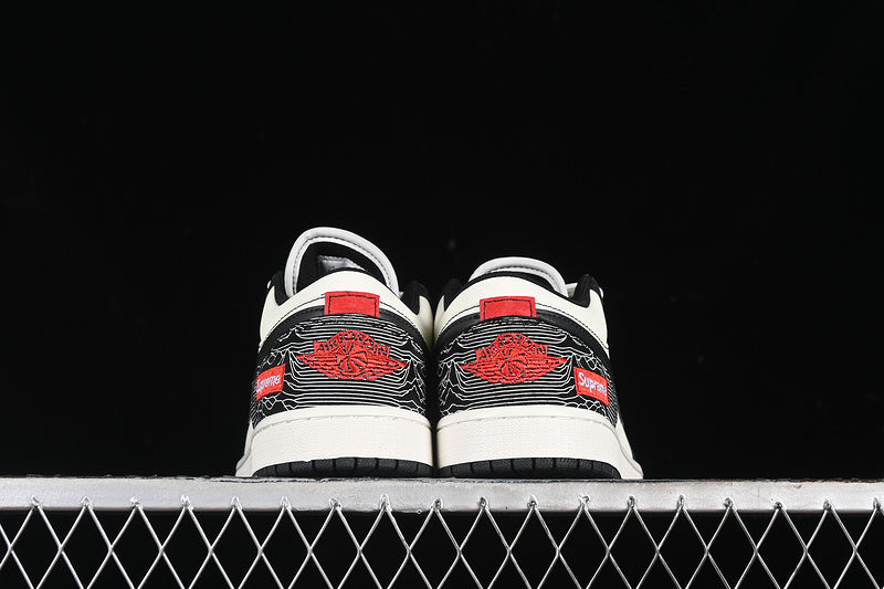 Nike Air Jordan 1 Low Black White Fashion Sneakers