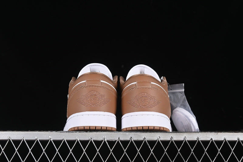 Nike Air Jordan 1 Low Archaeo Brown White Sneakers
