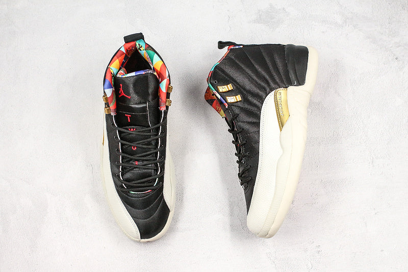 Nike Air Jordan 12 Retro Chinese New Year 2019 White Black Sneakers