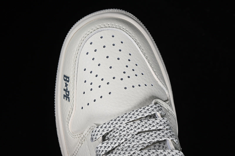 Nike Air Jordan 1 Low BAPE Grey White Sneakers