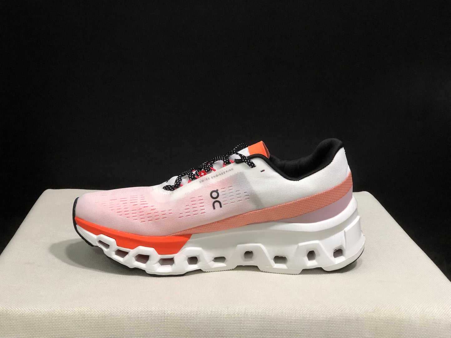 On Running Cloudmonster 2 Shock-Absorbing And Breathable Running Shoes White/Orange