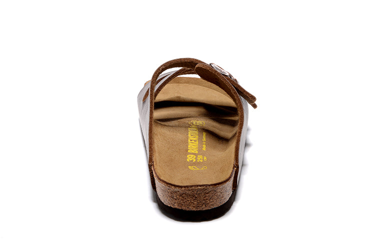 Birkenstock Florida Brown Three-Breasted Matte Leather Sandals