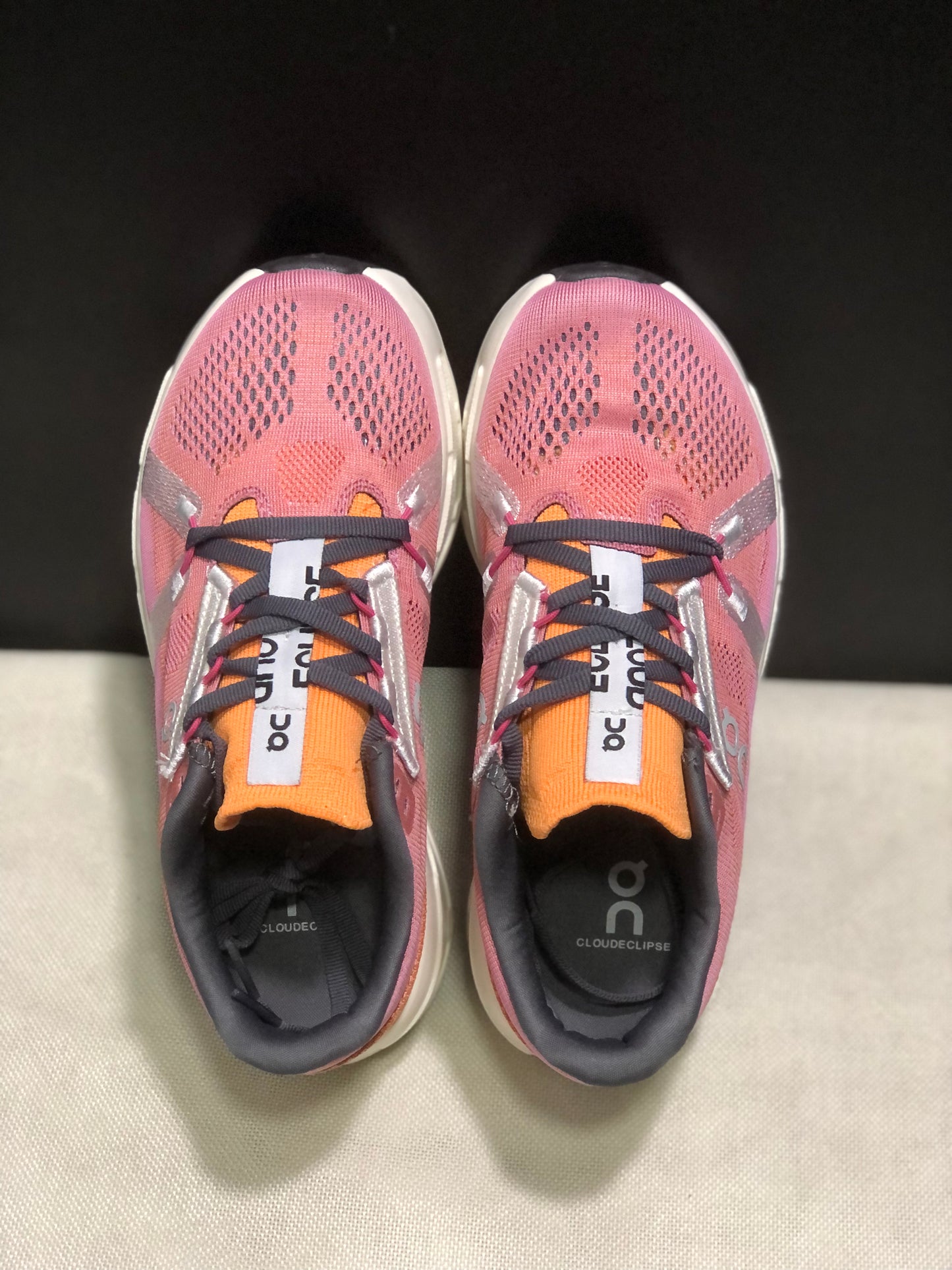 On Running Cloudeclipse Soft And Comfortable Running Shoes Pink/White