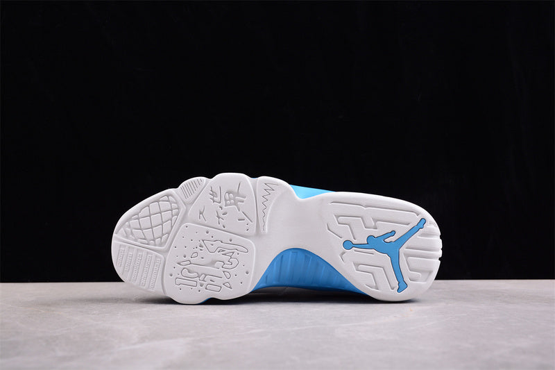 Nike Air Jordan 9 Retro Black Powder Blue Summit White Sneakers