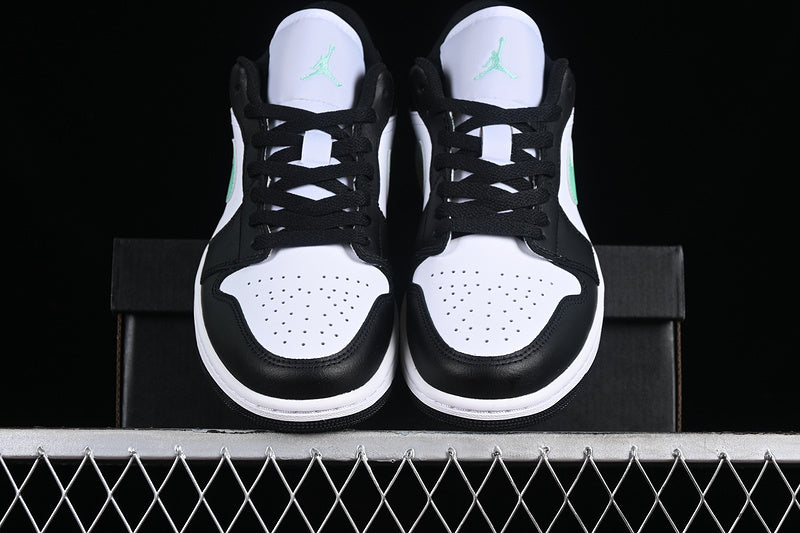 Nike Air Jordan 1 Low Mint Green Black White Sneakers