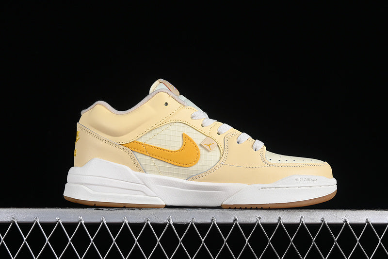 Nike Air Jordan Stadium 90 Coconut Milk White Travel Yellow Sneakers