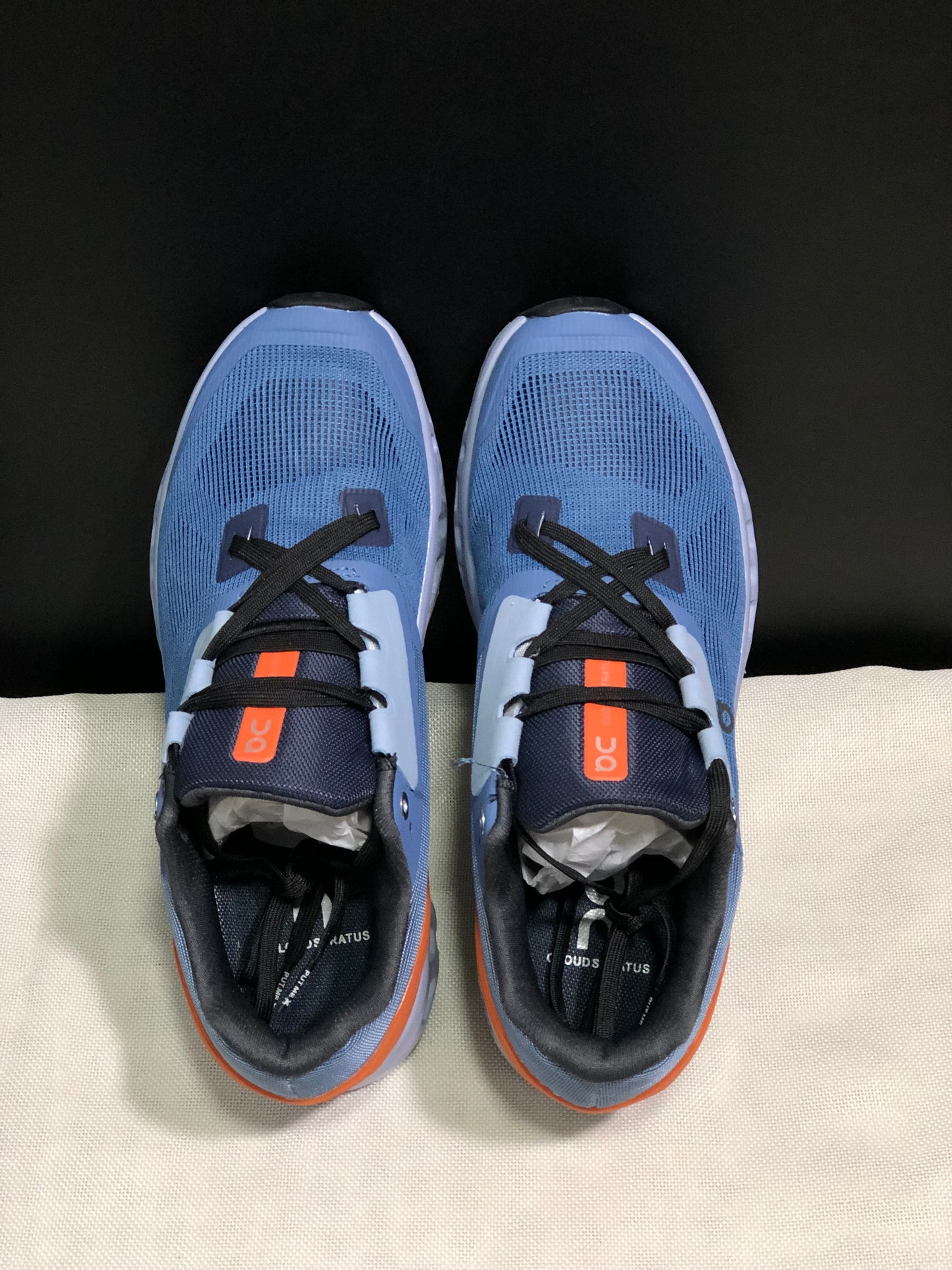 On Running Cloudstratus Breathable Support Running Shoes Blue