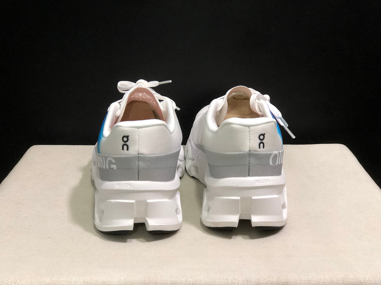 On Running Cloudmonster 2 Breathable Running Shoes Olympic Version White/Silver Grey/Rainbow Colors
