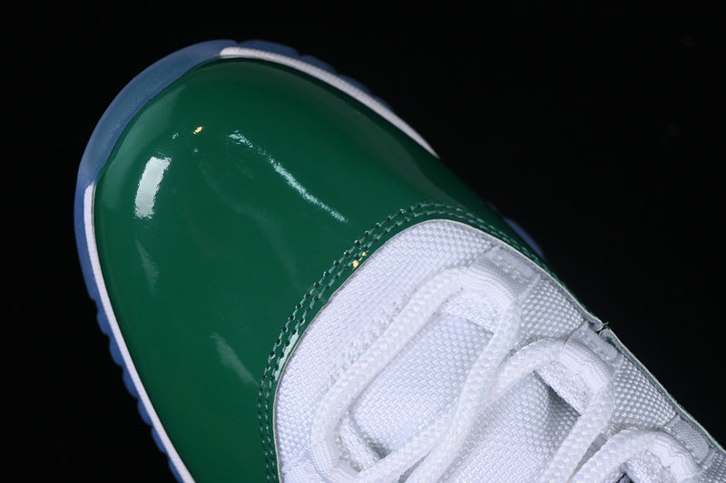 Nike Air Jordan 11 Retro Green White Sneakers