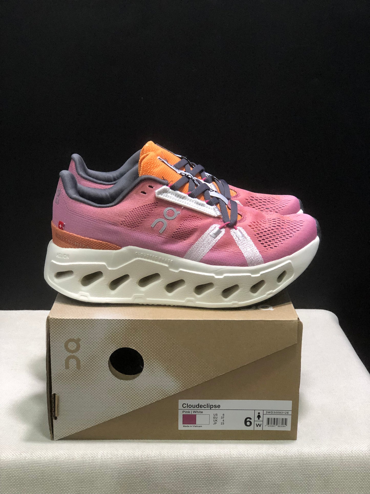 On Running Cloudeclipse Soft And Comfortable Running Shoes Pink/White