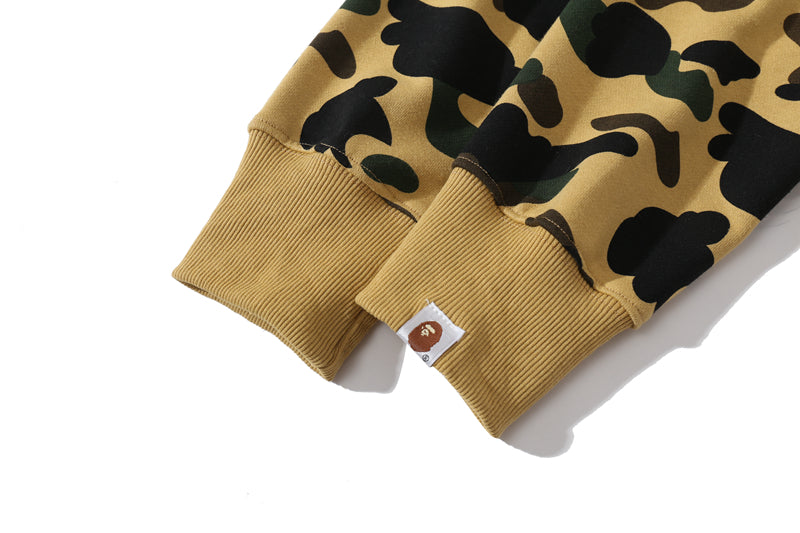 A Bathing Ape BAPE Camouflage Kangaroo Hoodie Yellow