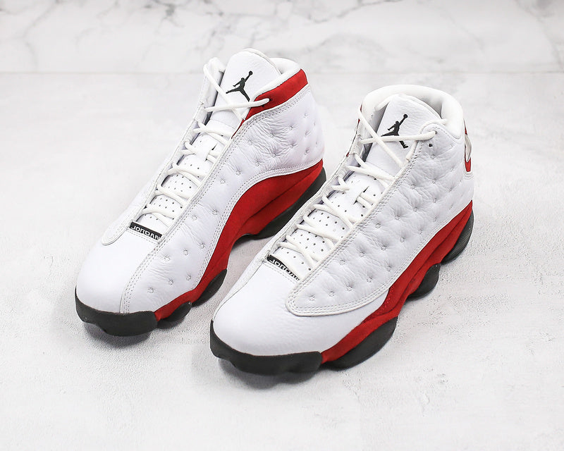 Nike Air Jordan 13 Retro White Cherry Red Sneakers