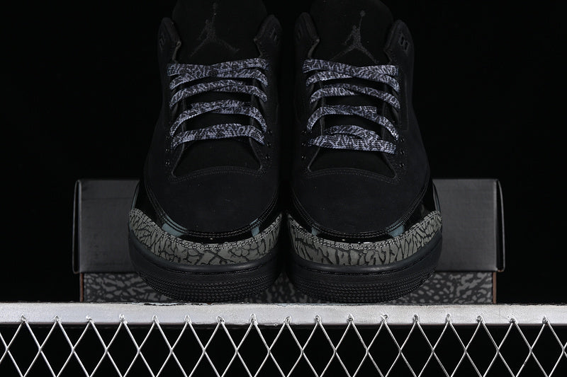 Nike Air Jordan 3 Retro Black Cement Pure Black Sneakers