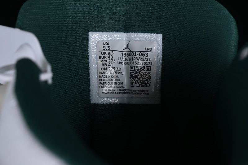 Nike Air Jordan 12 Retro Green White Sneakers