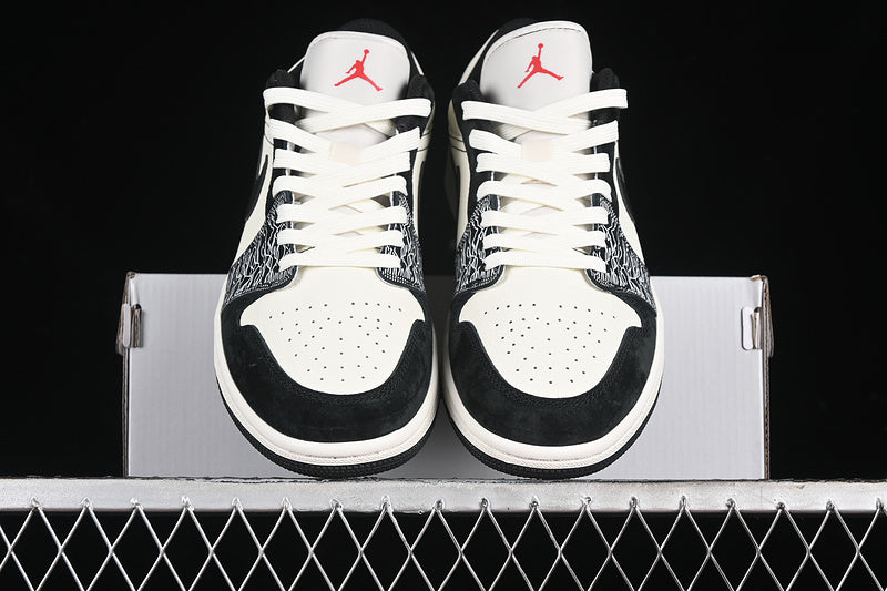 Nike Air Jordan 1 Low Black White Fashion Sneakers