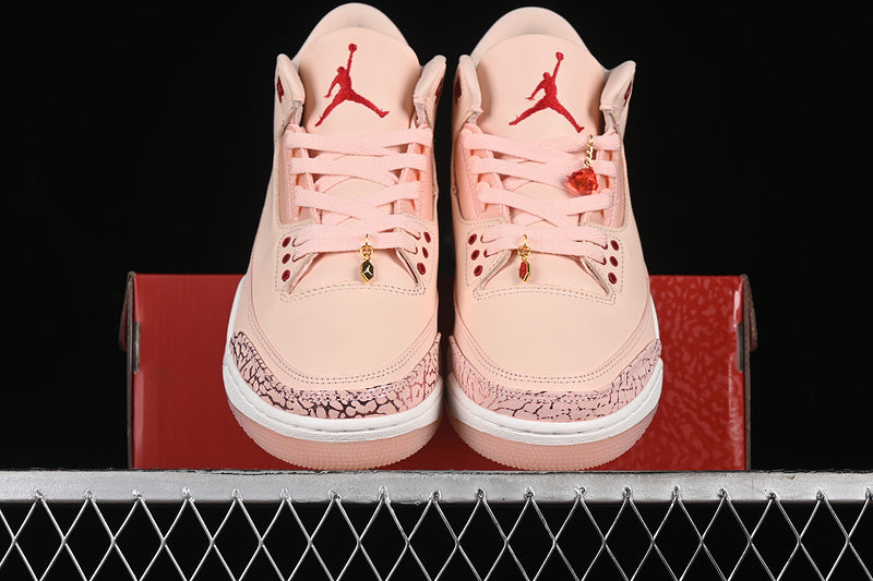 Nike Air Jordan 3 Retro Valentine's Day Pink Sneakers