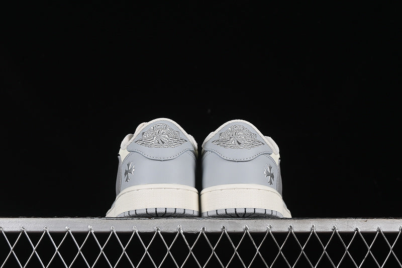 Nike Air Jordan 1 Low OG Travis Scott Fragment Design White Grey Sneakers